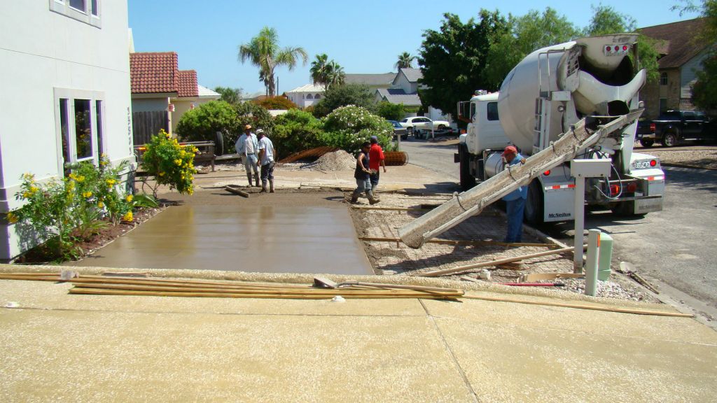 COMPLETED CONCRETE DRIVE